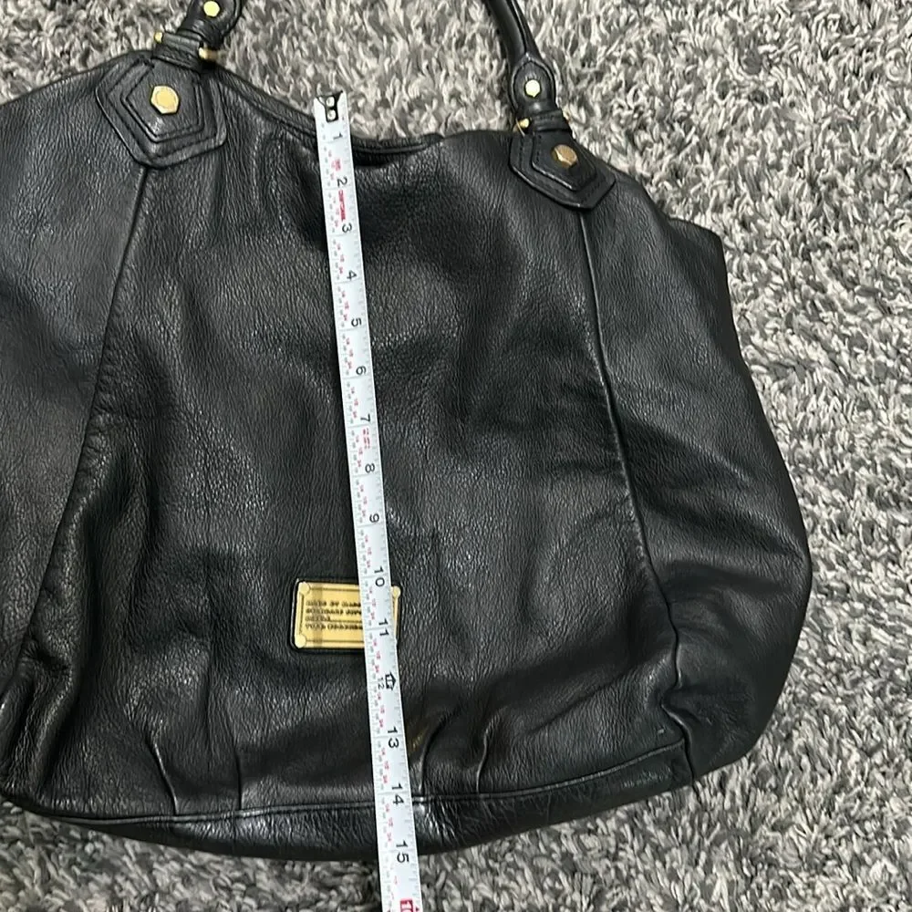 Marc by Marc Jacobs Black Leather Hobo Crossbody Shoulder Bag + Dust Bag